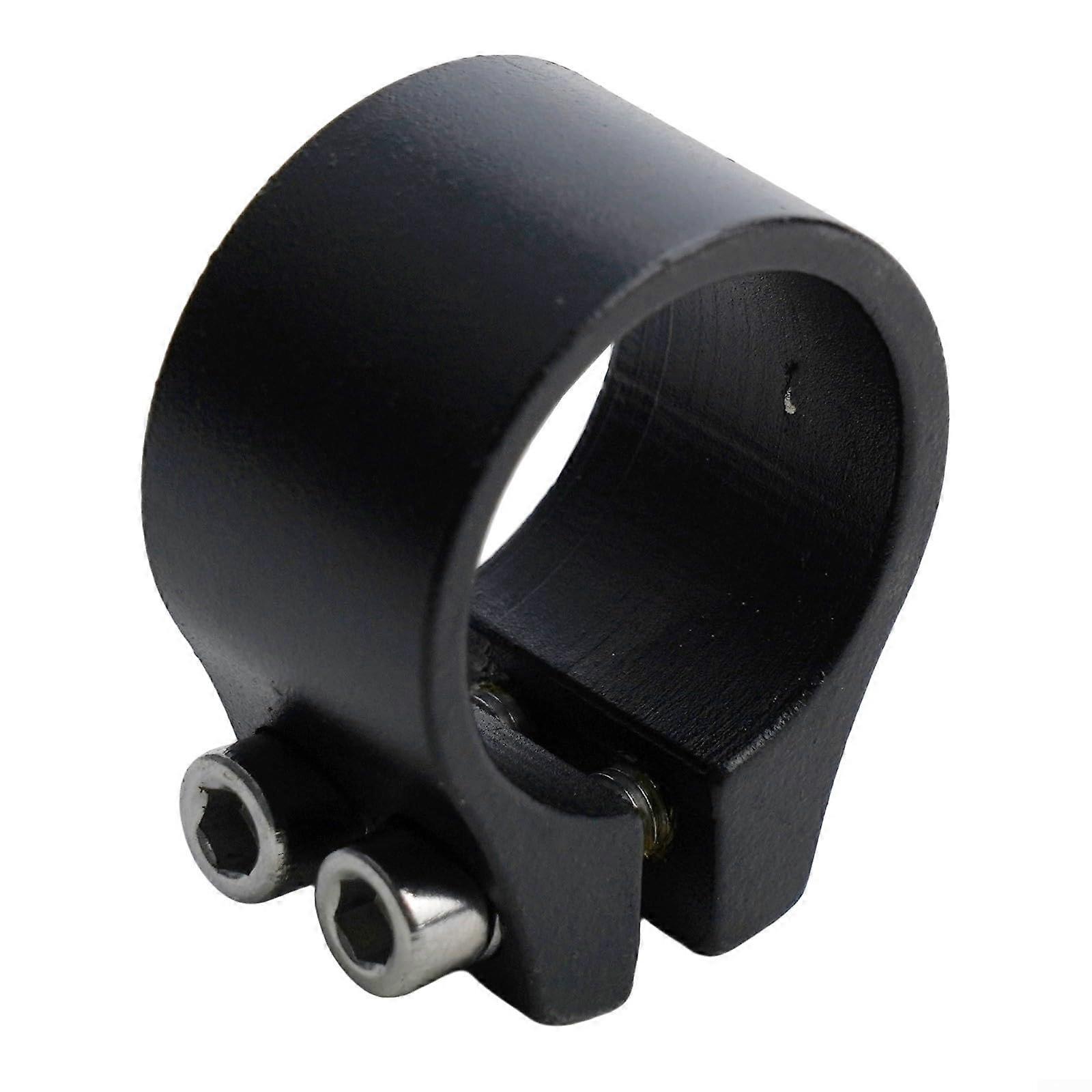 Double Screws Aluminum Seatpost Clamp Black For Road Cycling Lightweight Fits Standard Seatposts