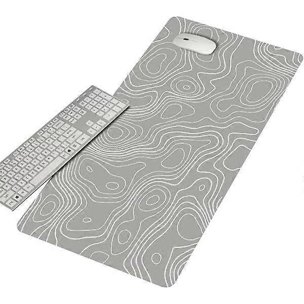 Mouse pad 900x400*2mm extra large gaming mouse pad non-slip desk pad improves precision (blue/grey/pink)