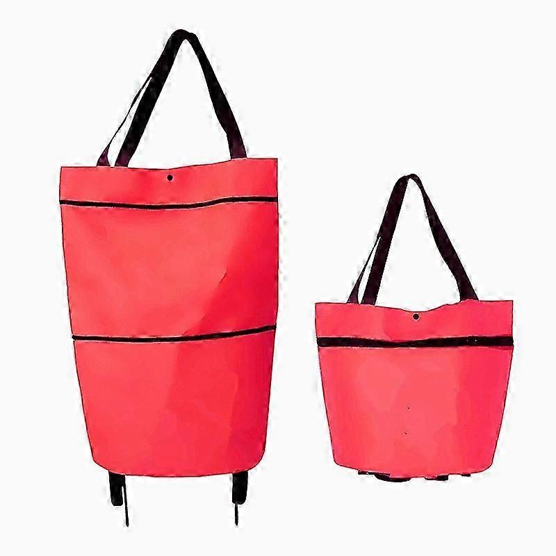 Collapsible shopping cart with wheels lightweight and portable