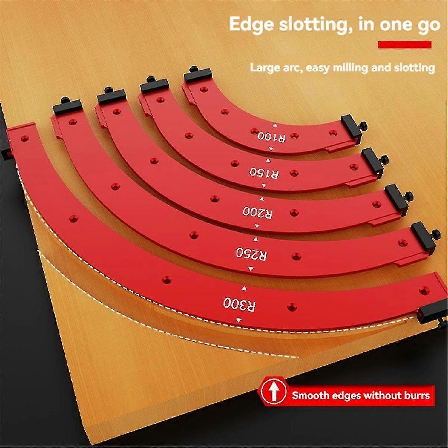 Inner/Outer Corner Large Arc Mold Electric Router Slotting Template D