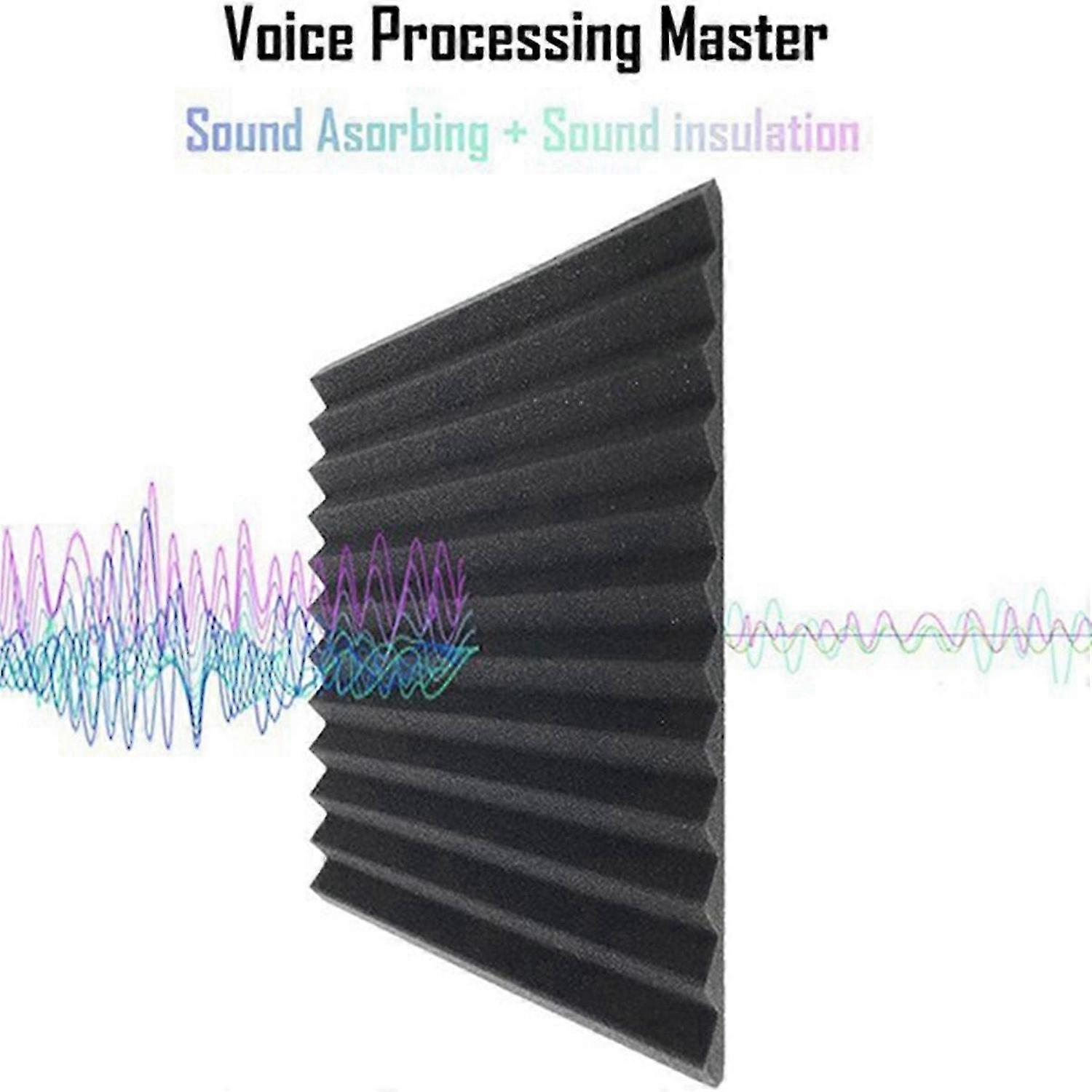 50 Pcs Sound Insulation Foam,for Wall ,for Home Studio,2.5X 30X 30cm