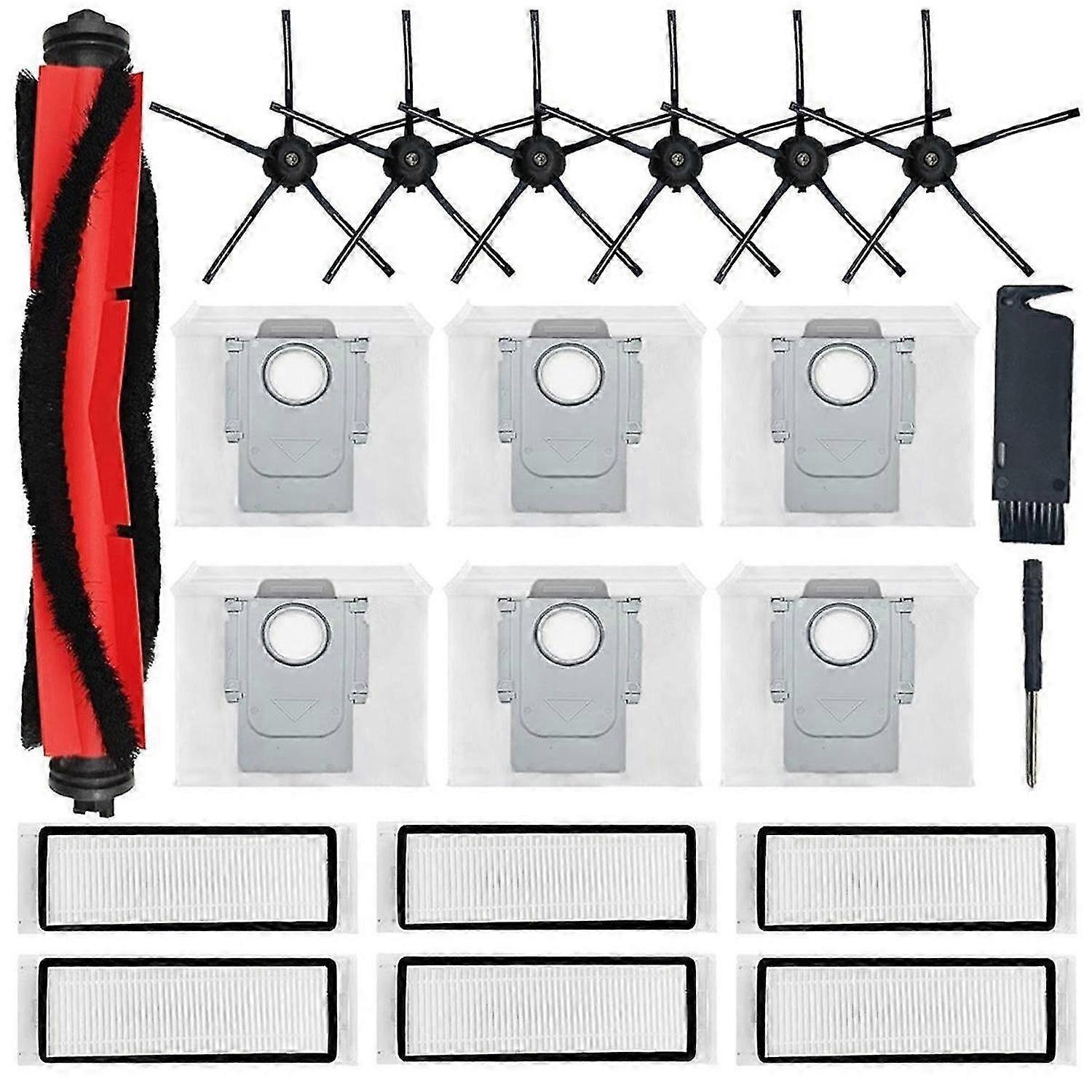 Replacement Parts Accessories Kit Compatible for Q5 Q5+ Q5 Plus Robot Vacuum Cleaner, Main Brush,Side Brushes