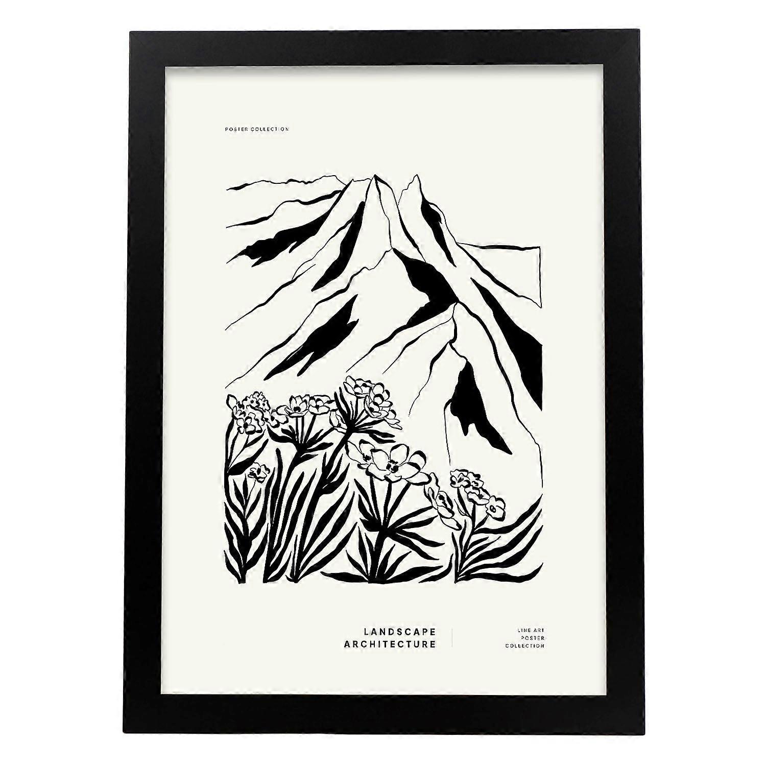 Affiche fleur de montagne