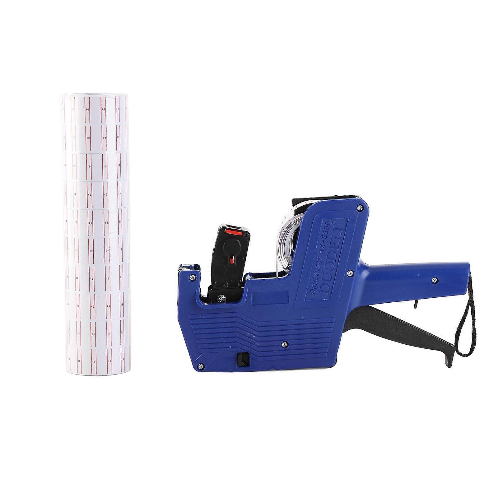 Pistolet d'étiquetage numérique à 8 chiffres avec 10 rouleaux de papier pour bureau, magasin, épicerie