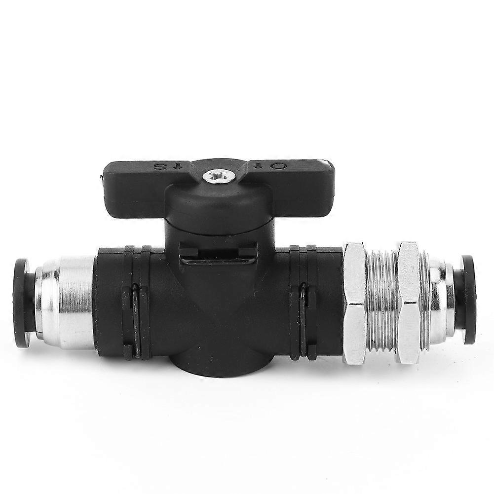 Connecteur pneumatique à poussoir rapide de 8 mm pour vanne manuelle, interrupteur de vanne pneumatique, raccord de tube