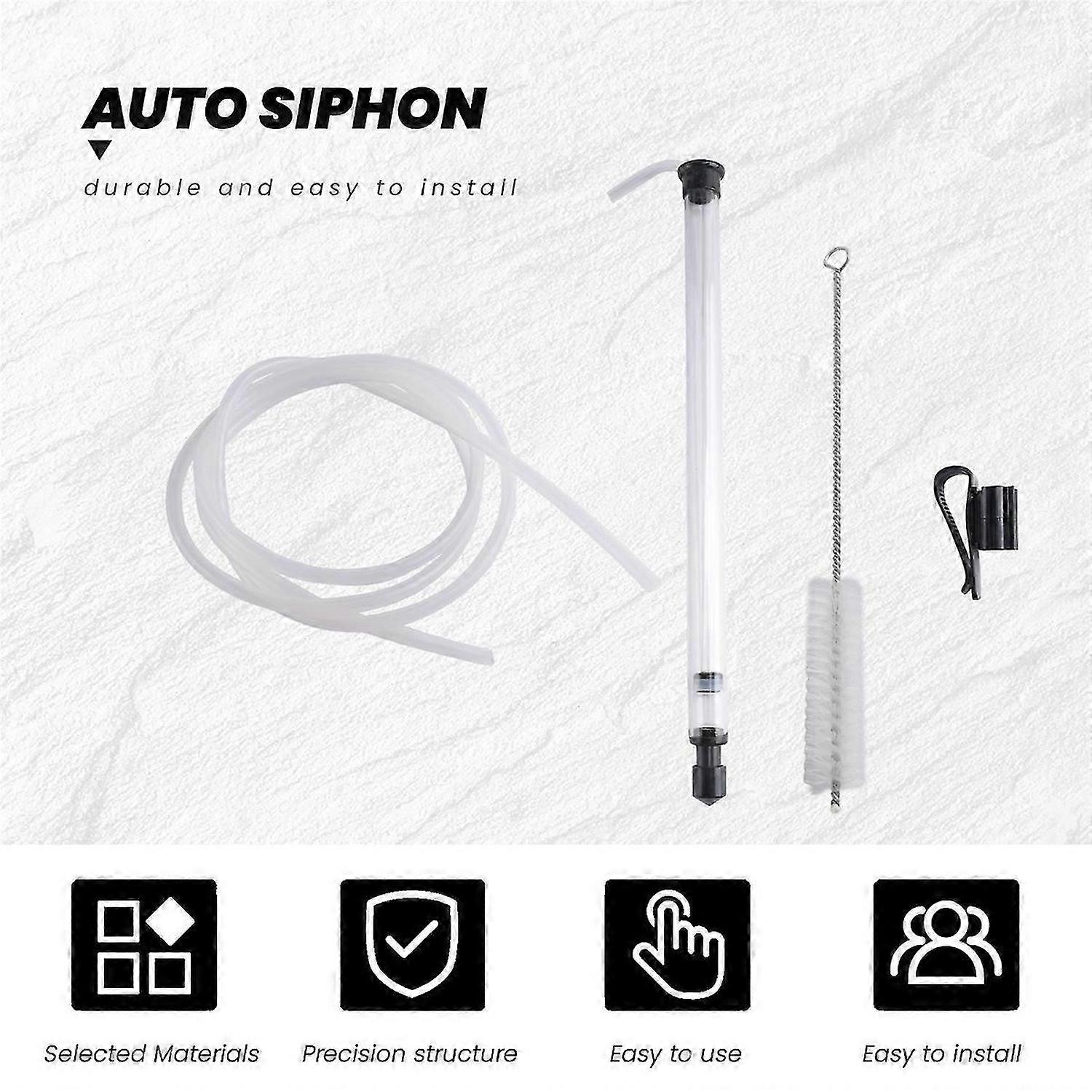 3/8In Auto Siphon 6.5'Ft Hose Bottling Siphoning Kit, for Beer