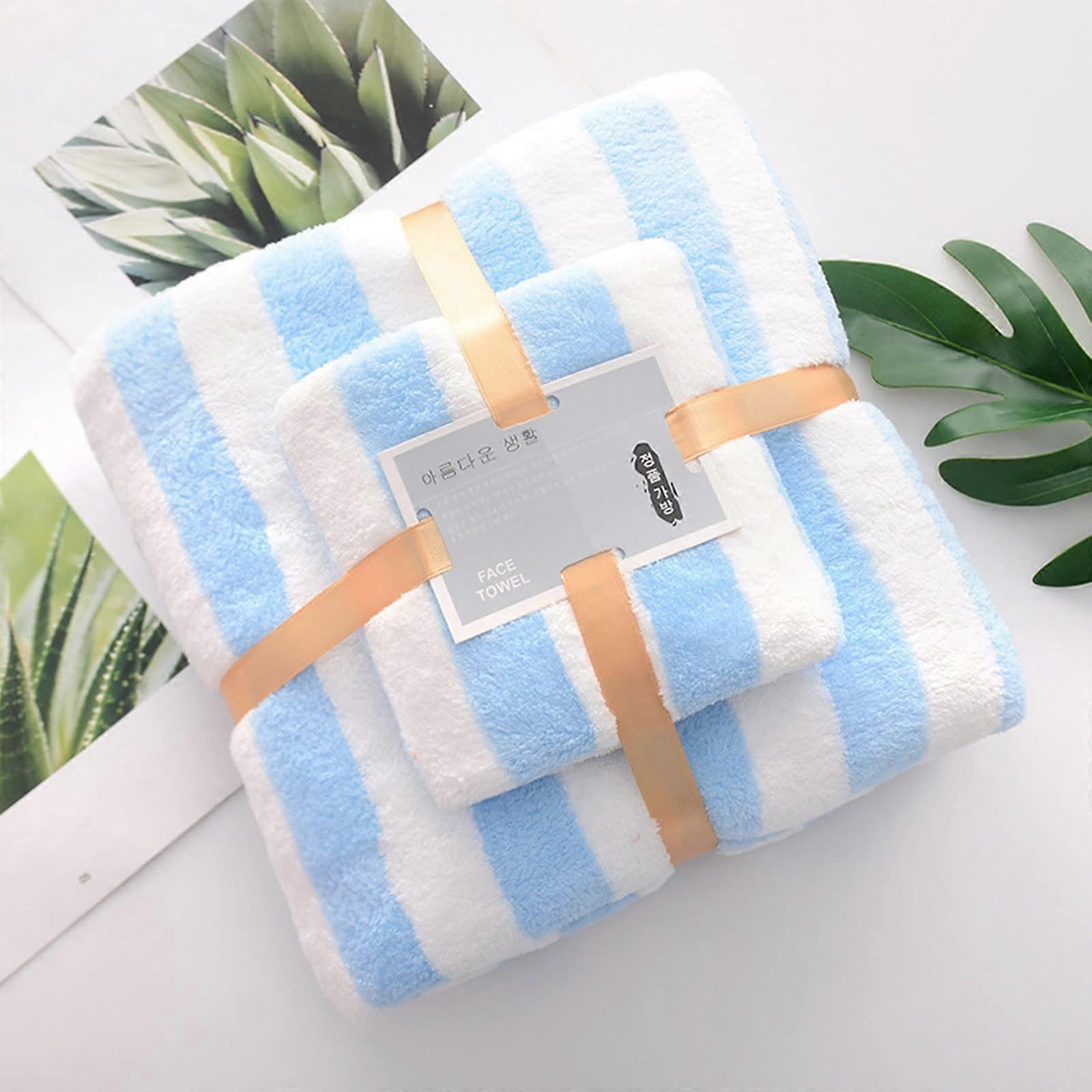 Density Fleece Bath Towel TwoInOne Set Coral Soft Absorbent One Size Model A For Home Textiles