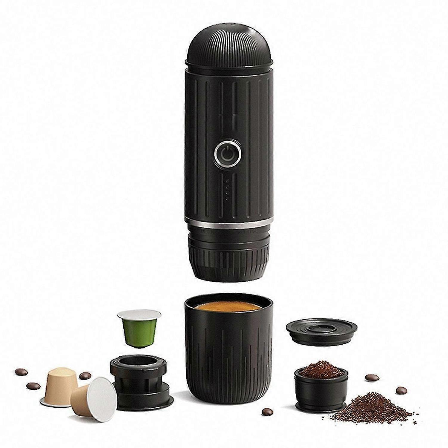 Electric Semi-Automatic Car Handheld Heated Espresso Machine,red