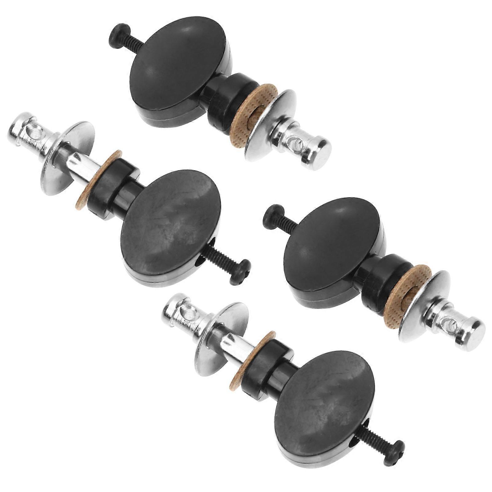 Instrument Accessories Ukulele Tuners String Tuning Pegs Set 12Pcs Black