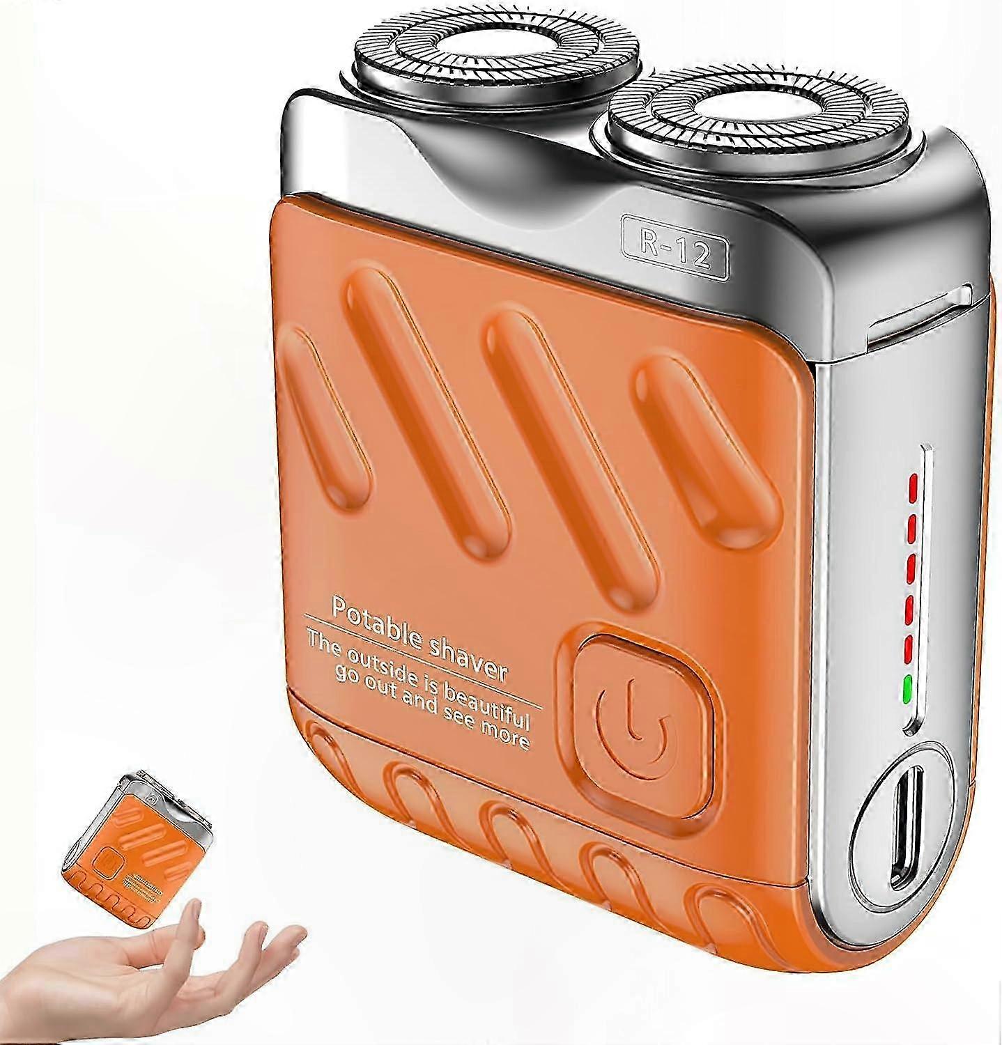 2025 New Dual Ring Rotary Shaver, Waterproof Travel-Friendly Electric Razor with Fast Charging Feature for Men