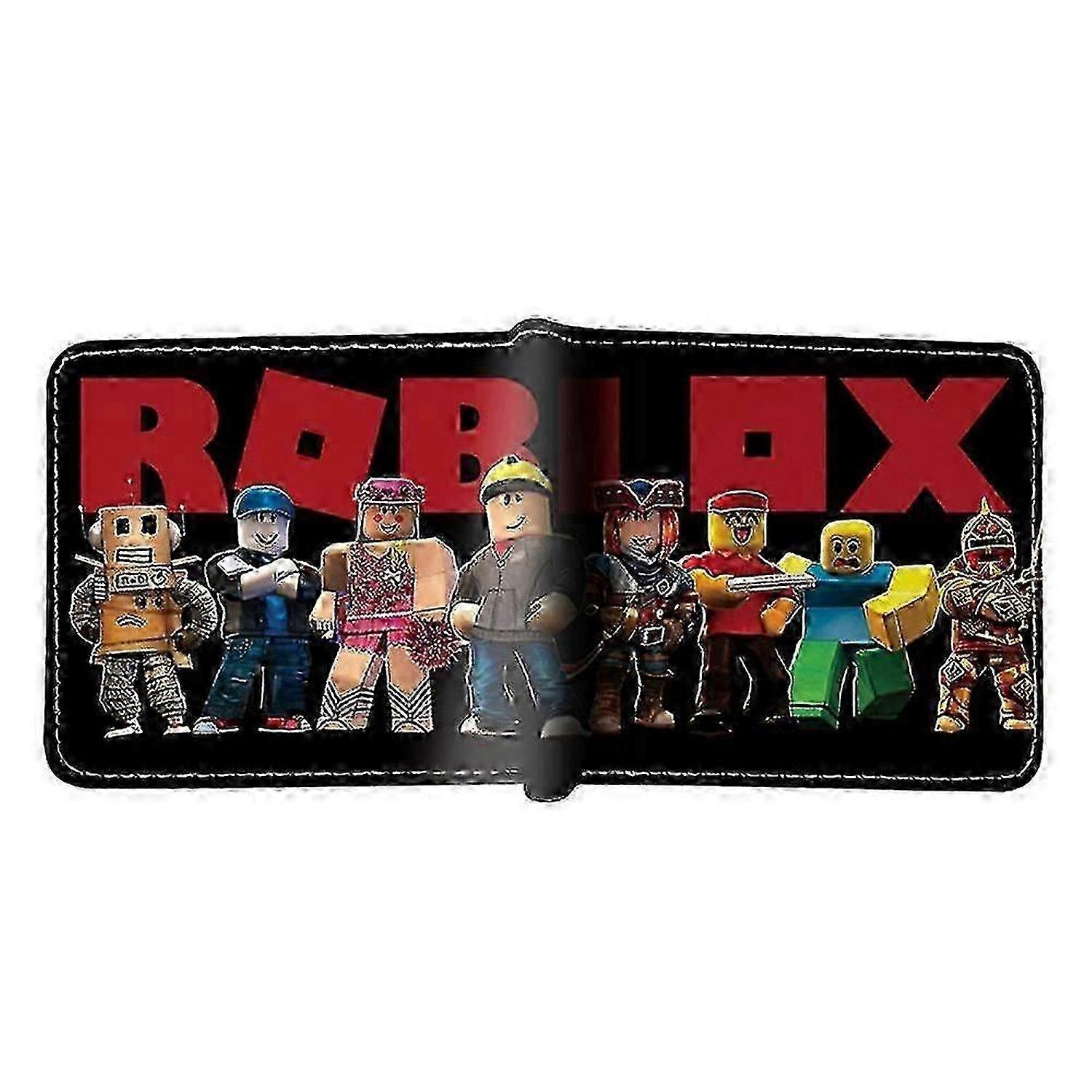 Roblox PU Δερμάτινο πορτοφόλι Παιδιά Αγόρια Κορίτσια Κοντά διπλά πορτοφόλια Θήκη κάρτας Πορτοφόλι νομισμάτων