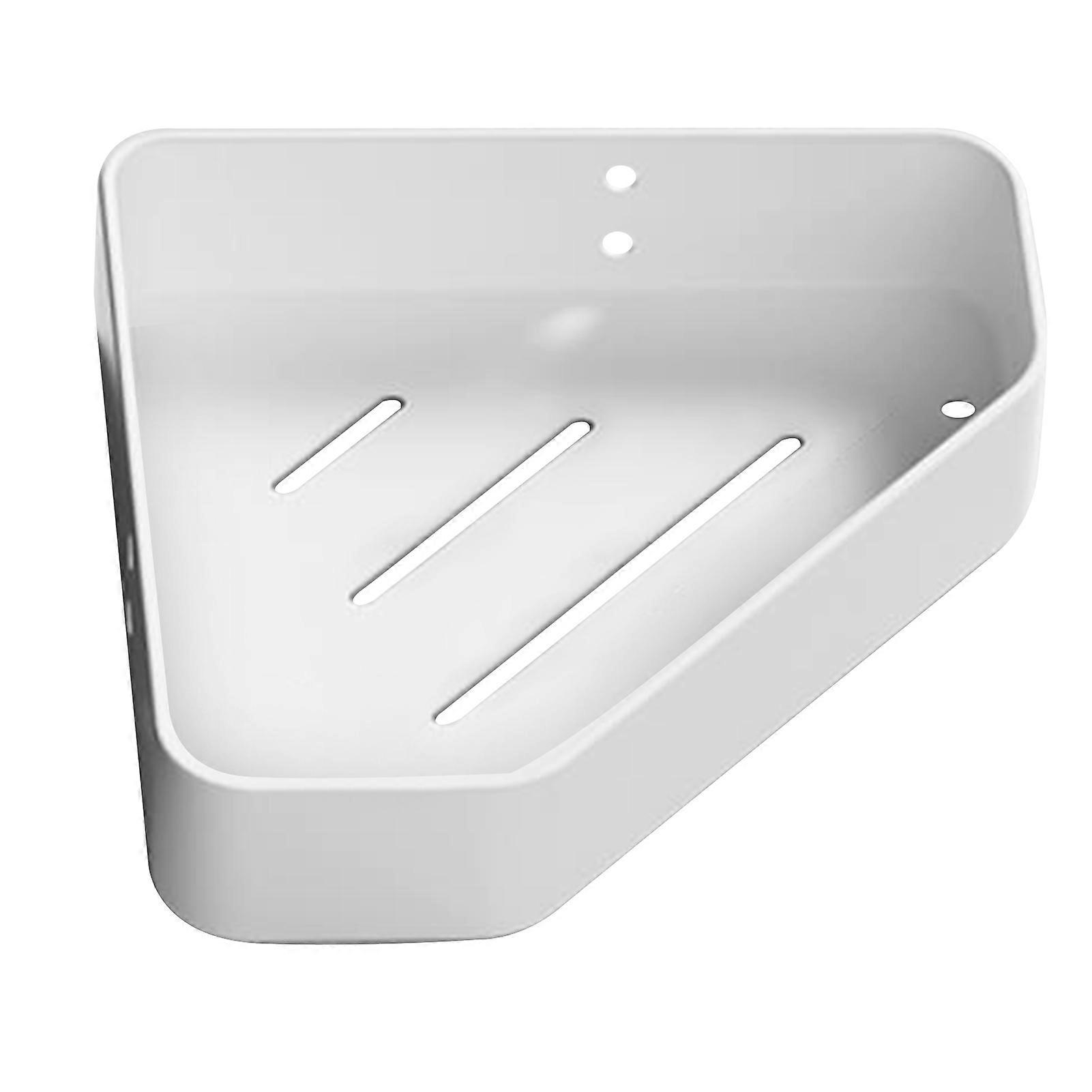 Bathroom Corner Storage Rack Rustproof Adhesive/Punched Shower Organiser for Bathroom