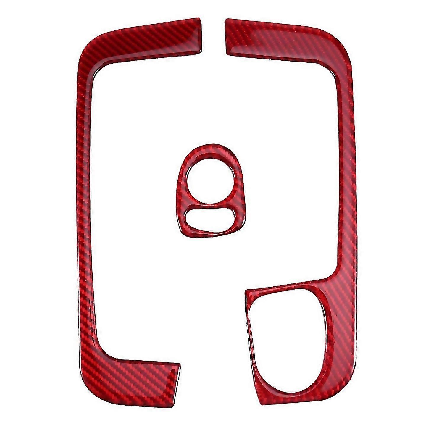 For Window Button Panel Decorative Sticker For Fiat Rhd Red