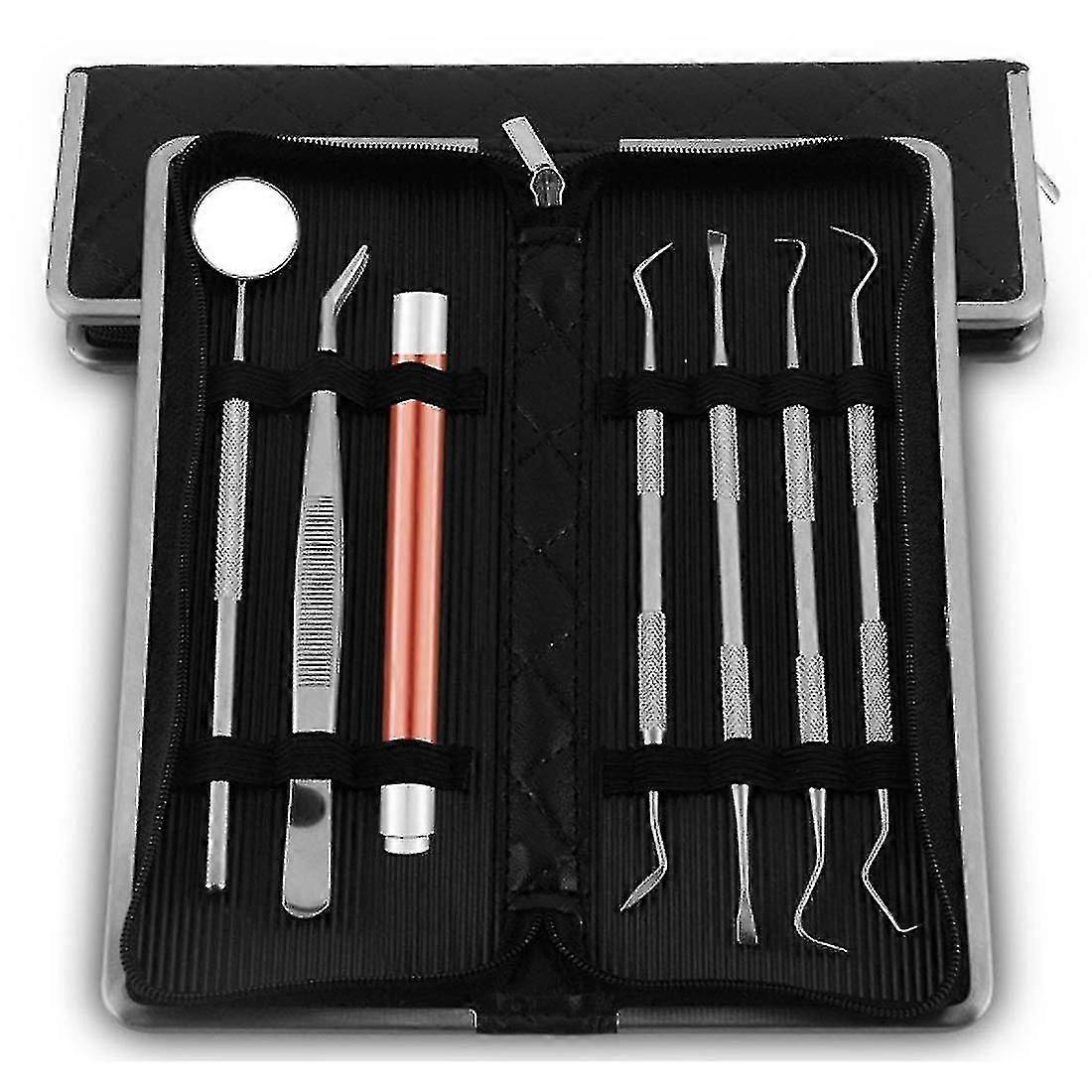 أدوات طب الأسنان ، طقم تنظيف الأسنان المكون من 7 عبوات ، مزيل لويحات الجير