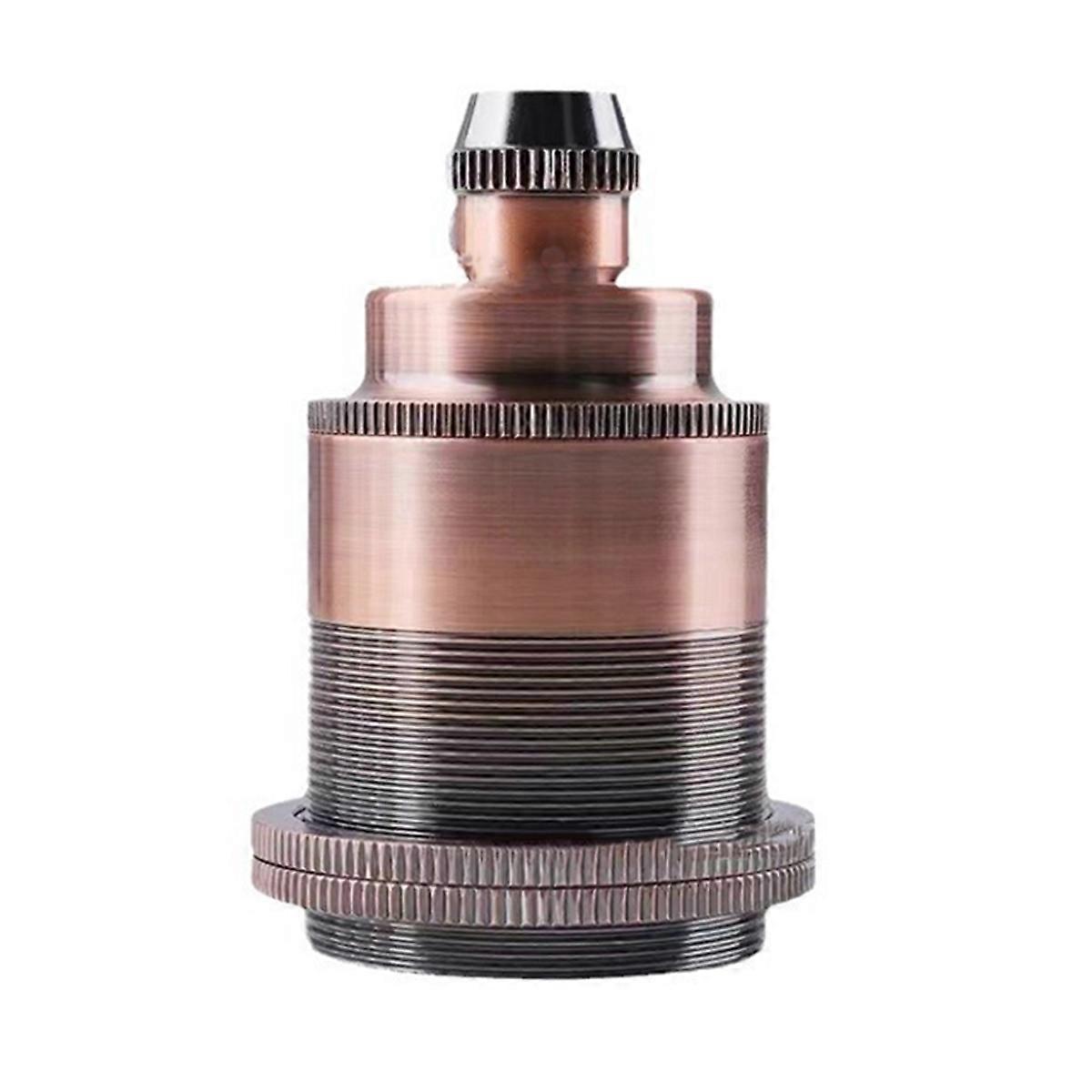 Vintage Copper E27 Screw Bulb Socket Retro Pendant Light Fitting Adapter Lighting Bulb Holder for Home Lighting A