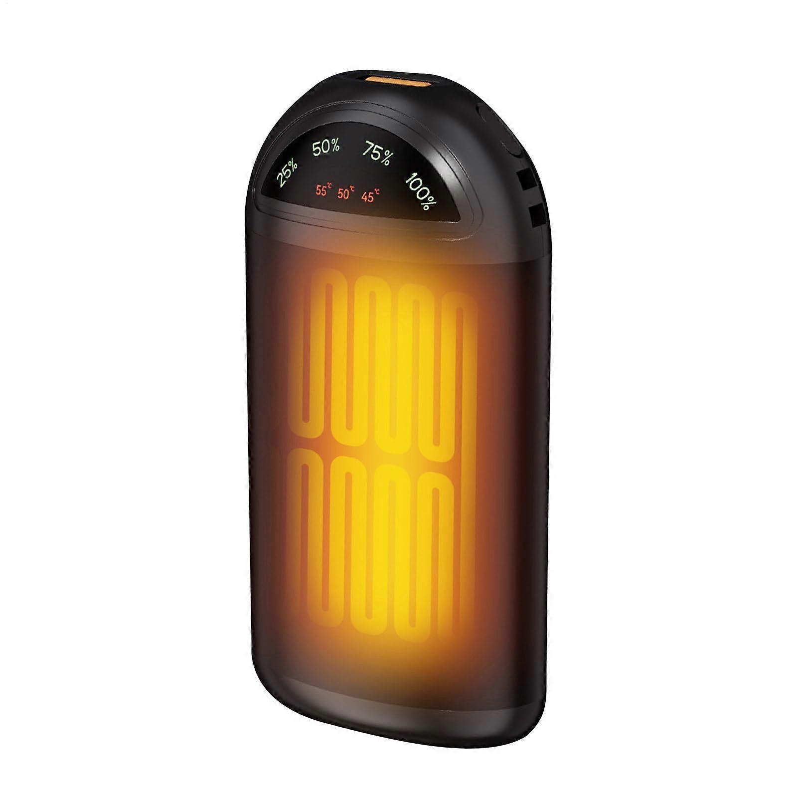 Electronic Hand Warmer 5000mAh Power Bank With Lights, 3Level Temperature Control, Pocket Heater For Climbing