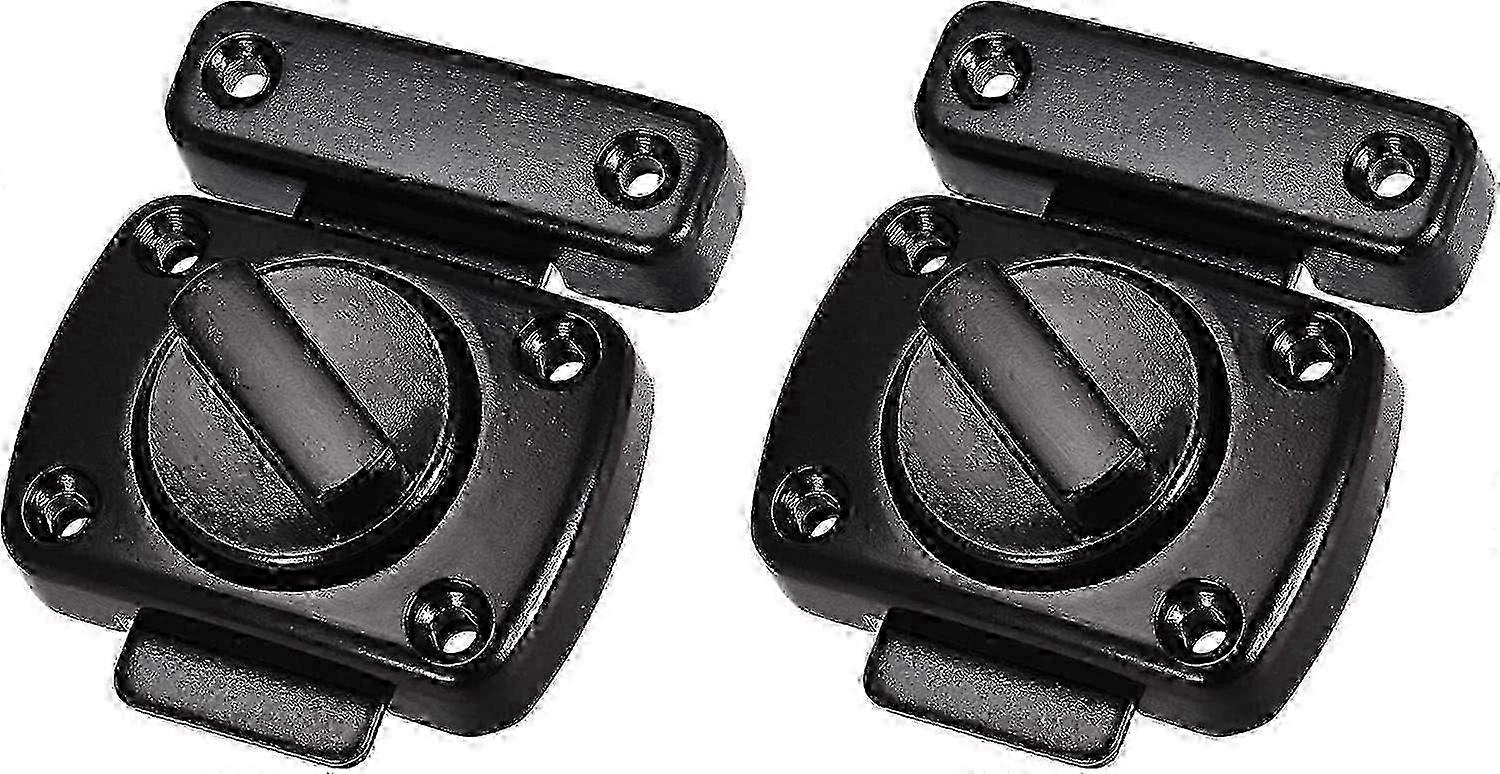 Rotate Bolt Latch, 55x40mm Zinc Alloy Gate Latches Door Slide Lock 2 Pcs