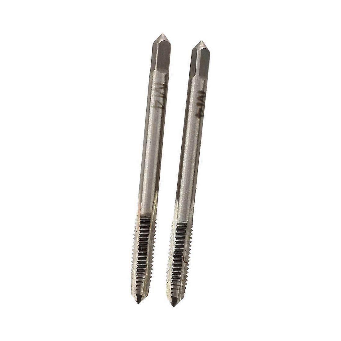 2 Pcs Metal 4mm Screw Thread Metric Plugs Taps Hand Tool