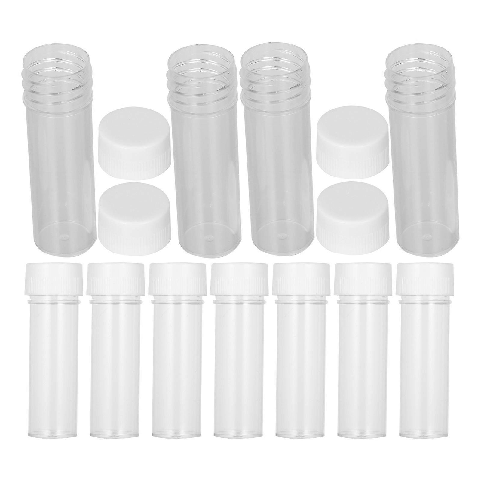 Sample Testing Tubes Plastic for Laboratory Use 20Pcs Small Tubes
