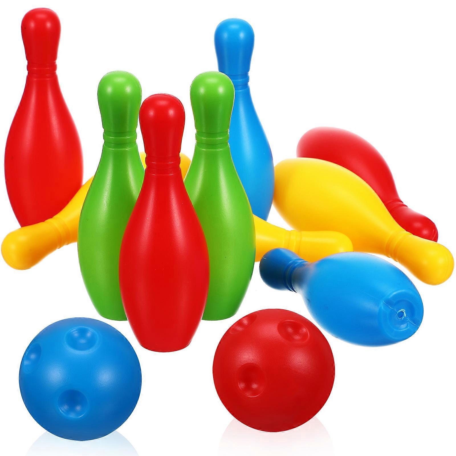 Kids Outdoor Bowling Mini Bowling Game for Playing 6Sets Assorted