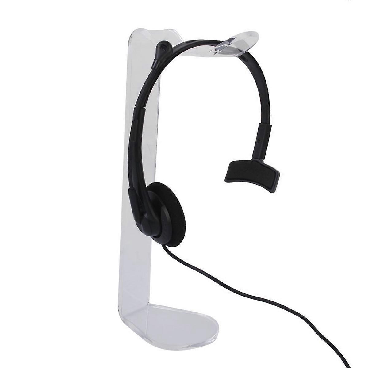 Headset Holder Acrylic for Headphone Display Use 3Pcs Transparent Stand