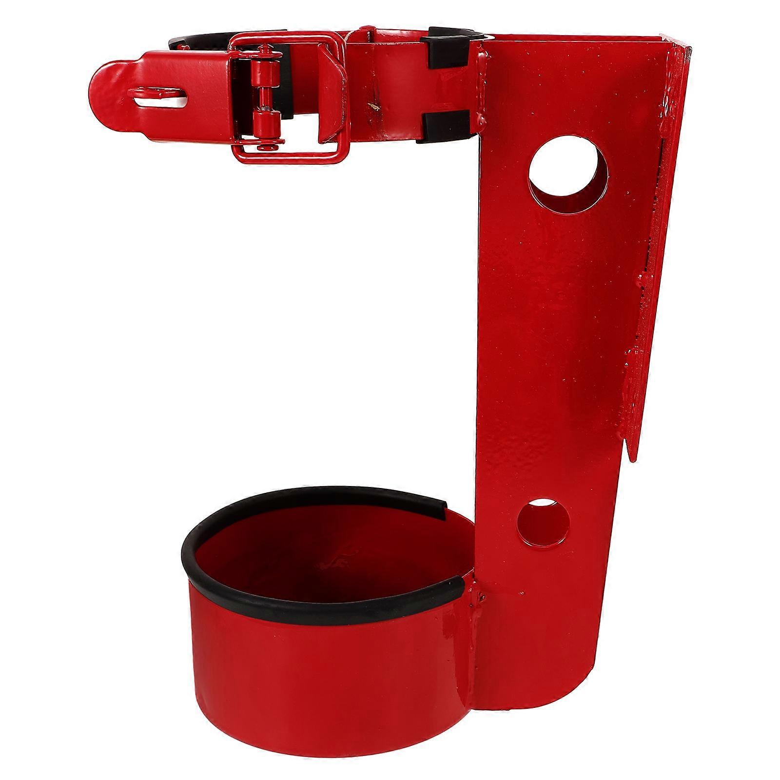 Fire Extinguisher Mounting Bracket 2Pcs Emergency Situations Truck Easy Installation Red