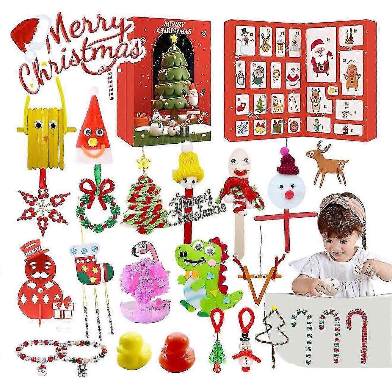 New Christmas Advent Calendar Countdown Handmade Blind Box Children's Handmade Diy Blind Box Toy