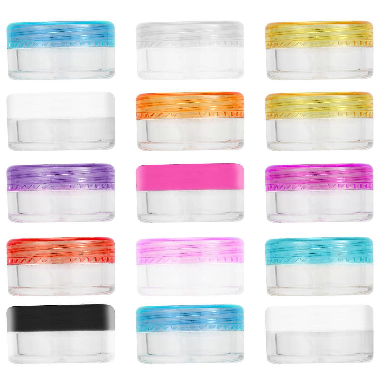 Mini Cosmetic Case Creams Container for Storage 132Pcs Assorted Color