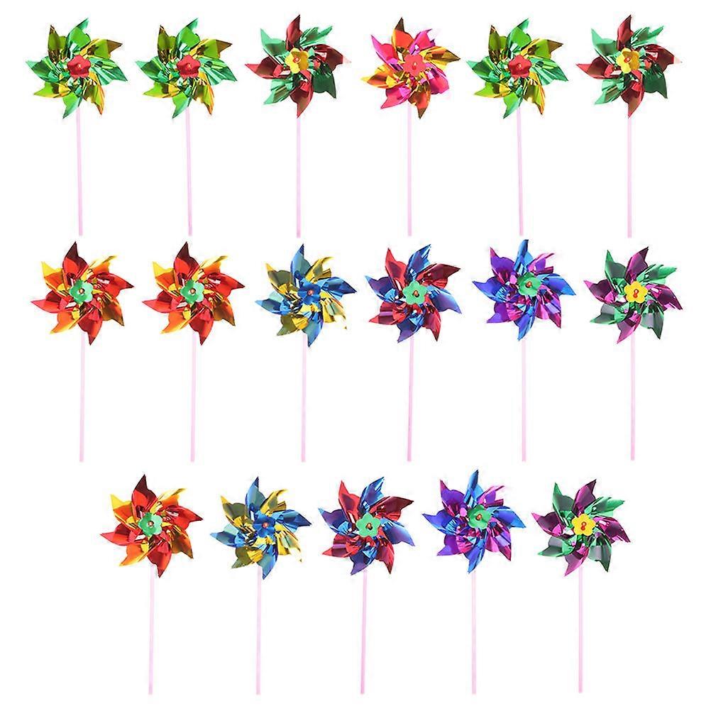 Windmill Toys Small Diy Pinwheel Windmill Playthings Landscape Decor Assorted Color Plastic Diy Toy 20Pack
