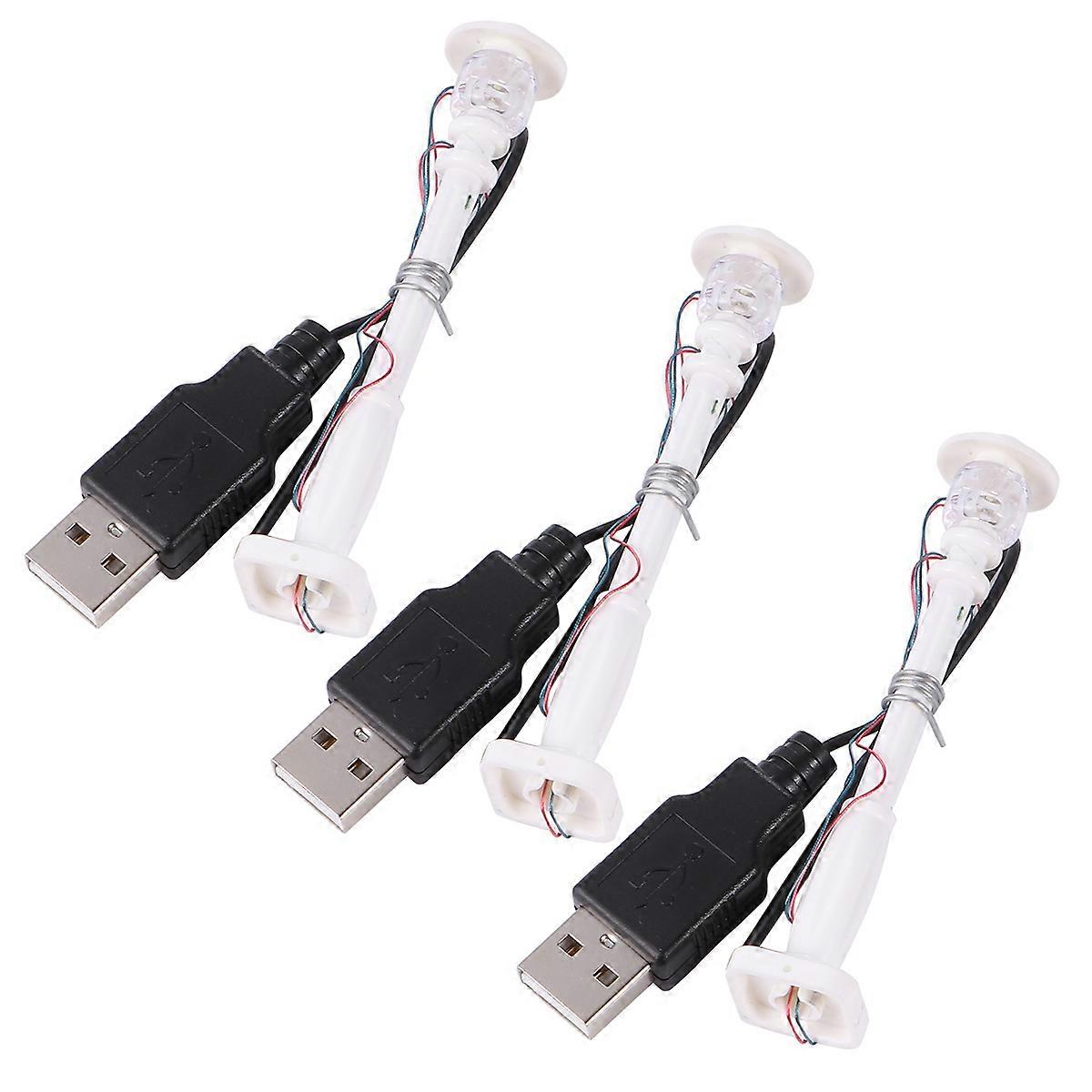 Mini Street Lights Lamp Post Building Block Toy for Decor 6Pcs White