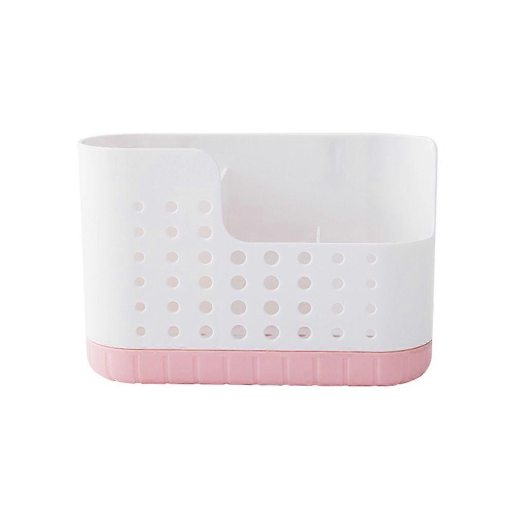 Wall-Mounted Pink Chopsticks Cage for Storage 1Pcs Drainable Flatware Canister