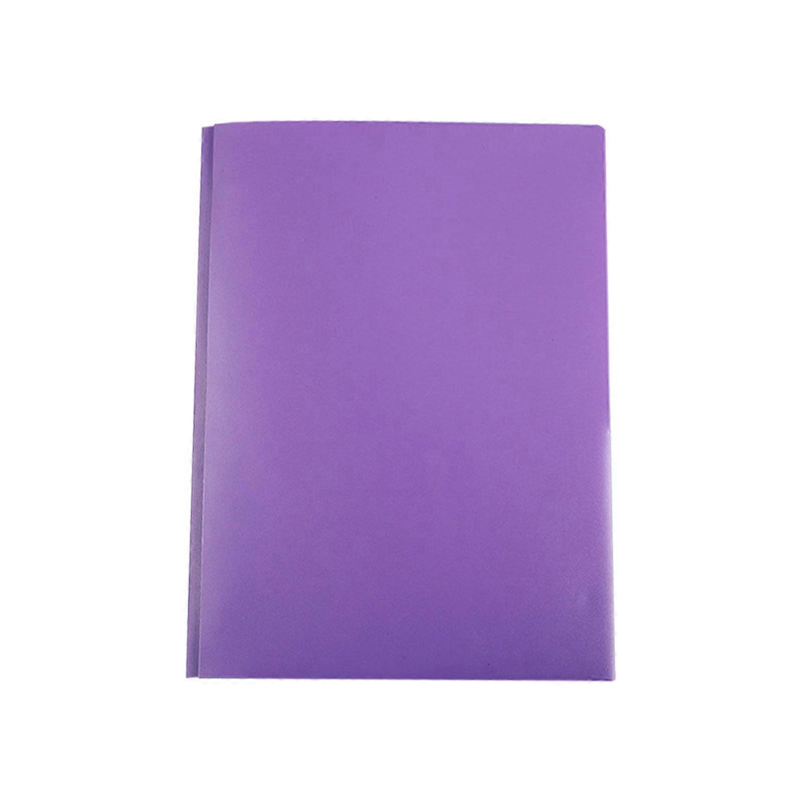 Dcomlko Heavy Duty Plastic Folders with Two Pockets and Business Card Holder - Durable Folder for High School, Office, and Home Use