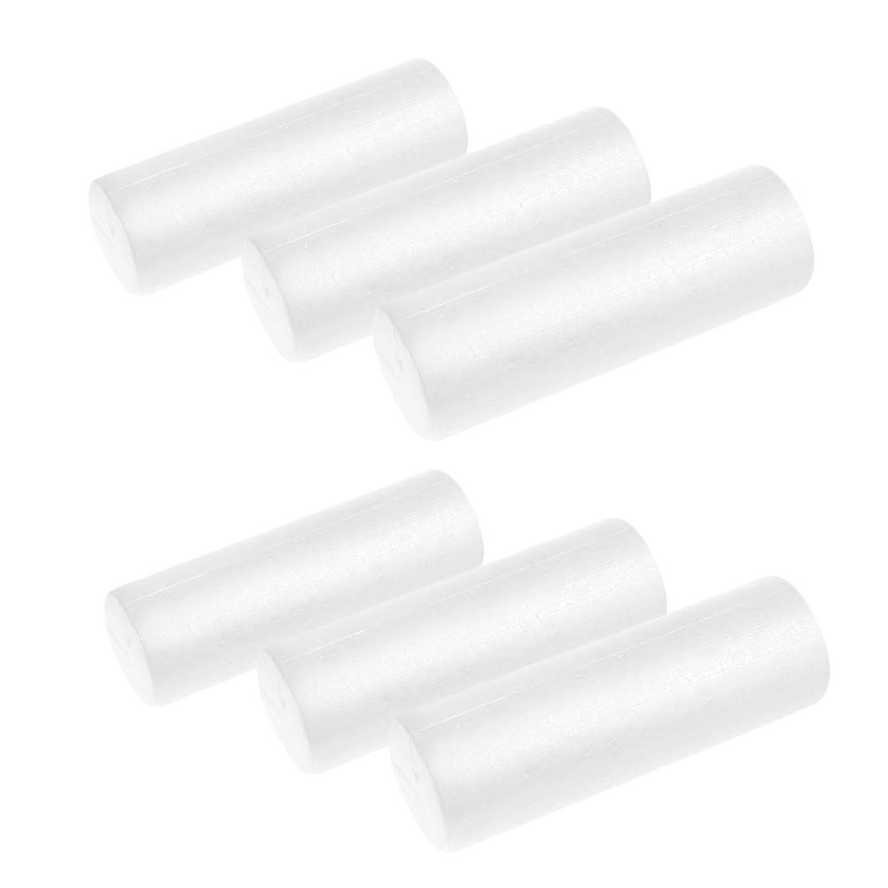 White Foam Cylinders for Modeling with 30Pcs DIY Craft Supplies