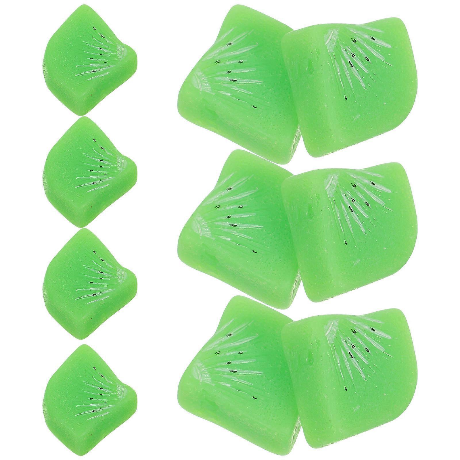 Faux Kiwi Slice for Display Model 50Pcs Fake Kiwi Slice Plastic Set