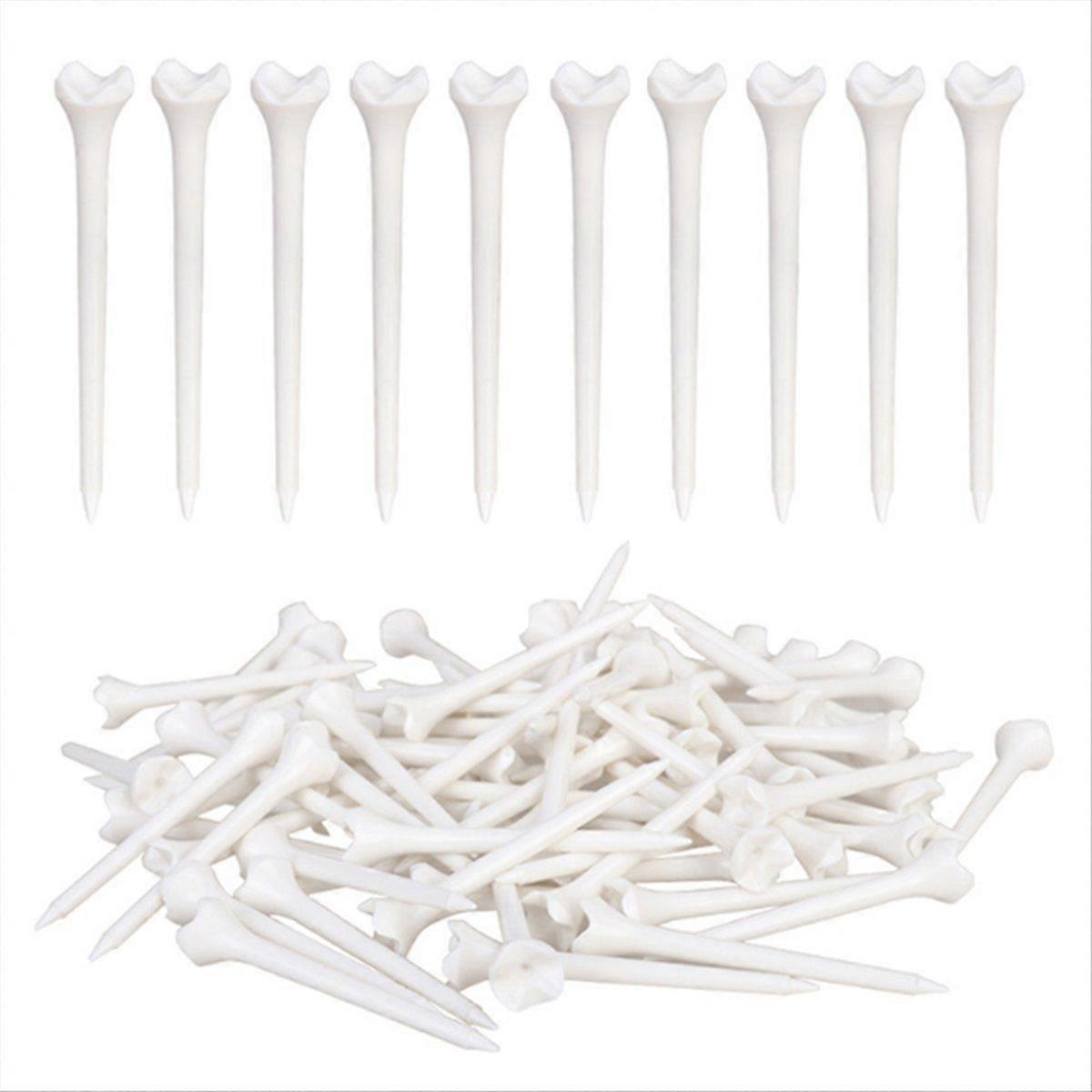 100Pcs 83mm Professional Tee System Plastic Golf Tee Golf Accessories