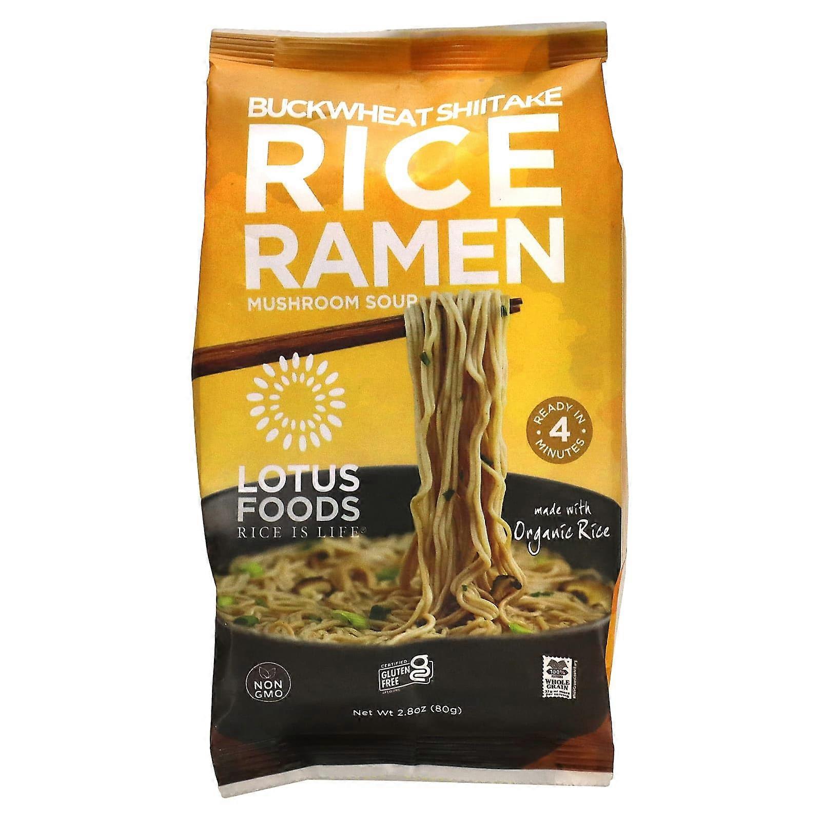 Buckwheat Shiitake Rice Ramen, Mushroom Soup, 2.8 oz (80 g)