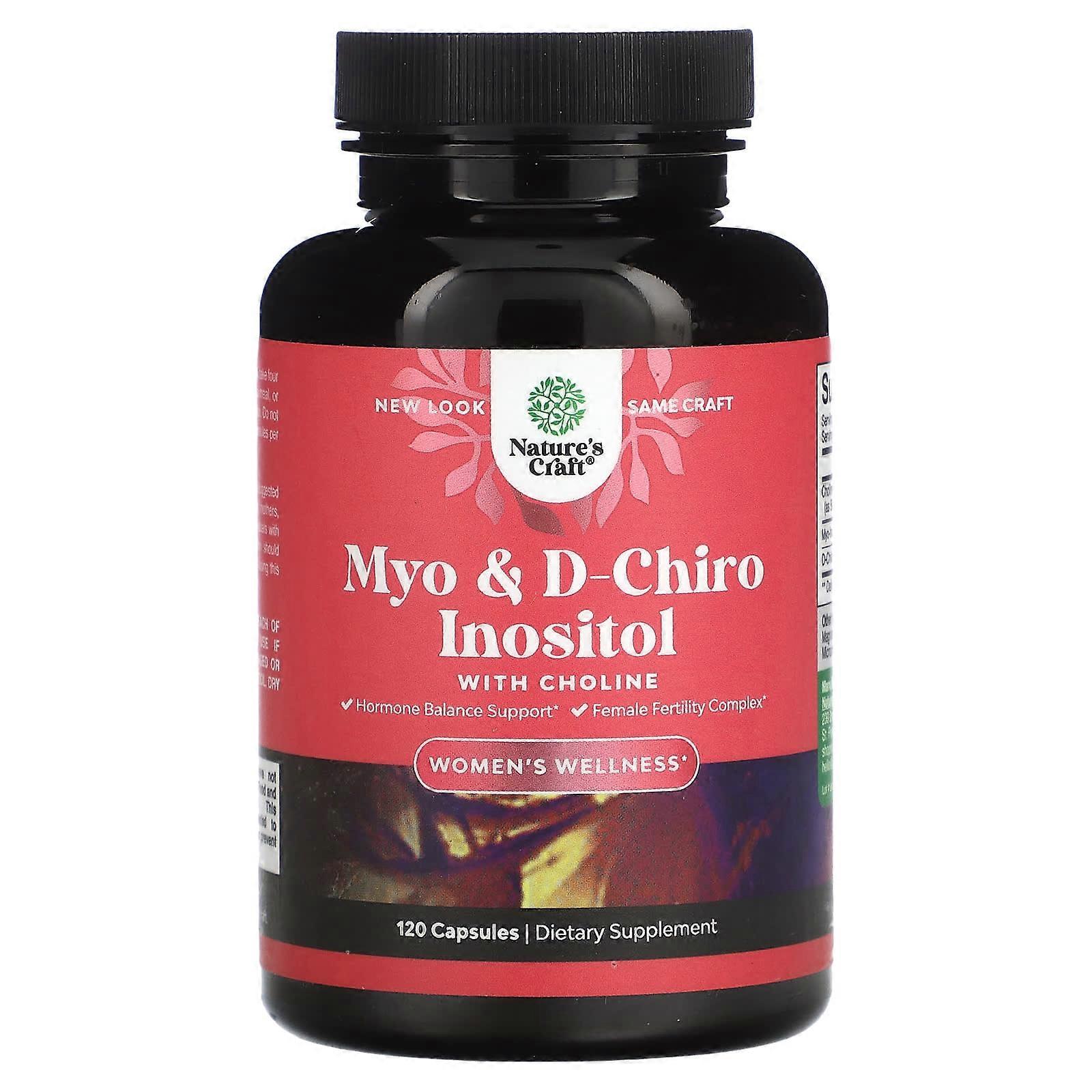 Myo & D-Chiro Inositol with Choline, 120 Capsules