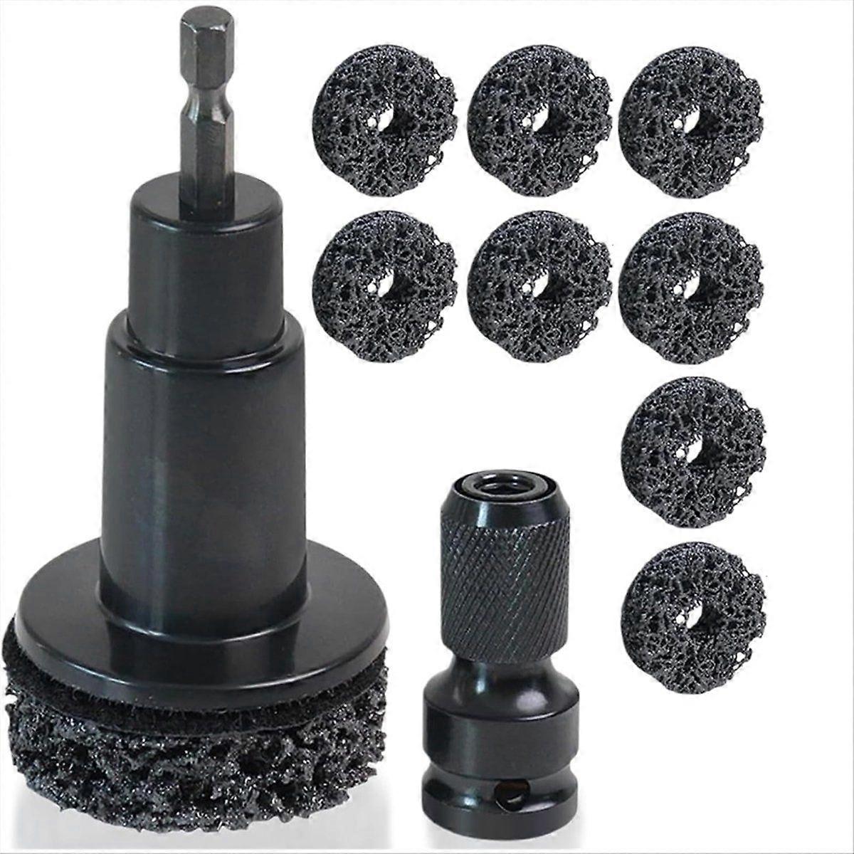 Wheel Hub Cleaning Kit, Quick Rust Removal for Lug Studs and , Wheel Stud and Hub Cleaner Includes 8 Pads