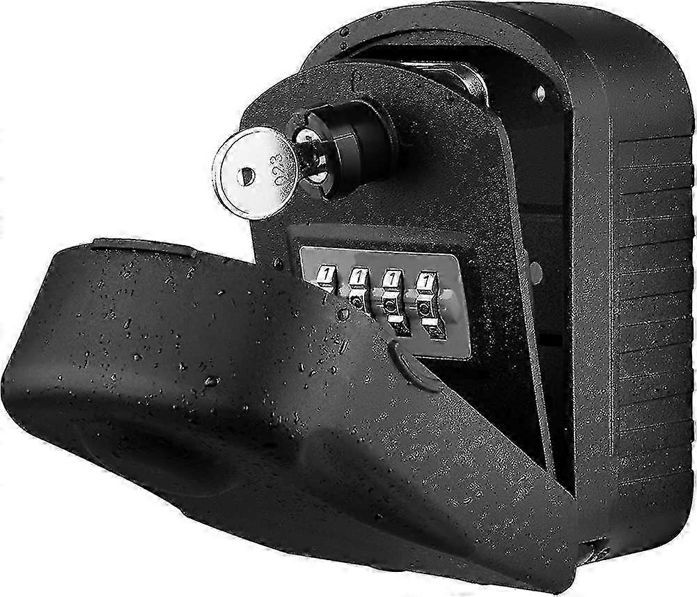 25-26 Key Safe Key Safe With 4-digit Code With Waterproof Cover Large Key Box Key Box Wall Mounted