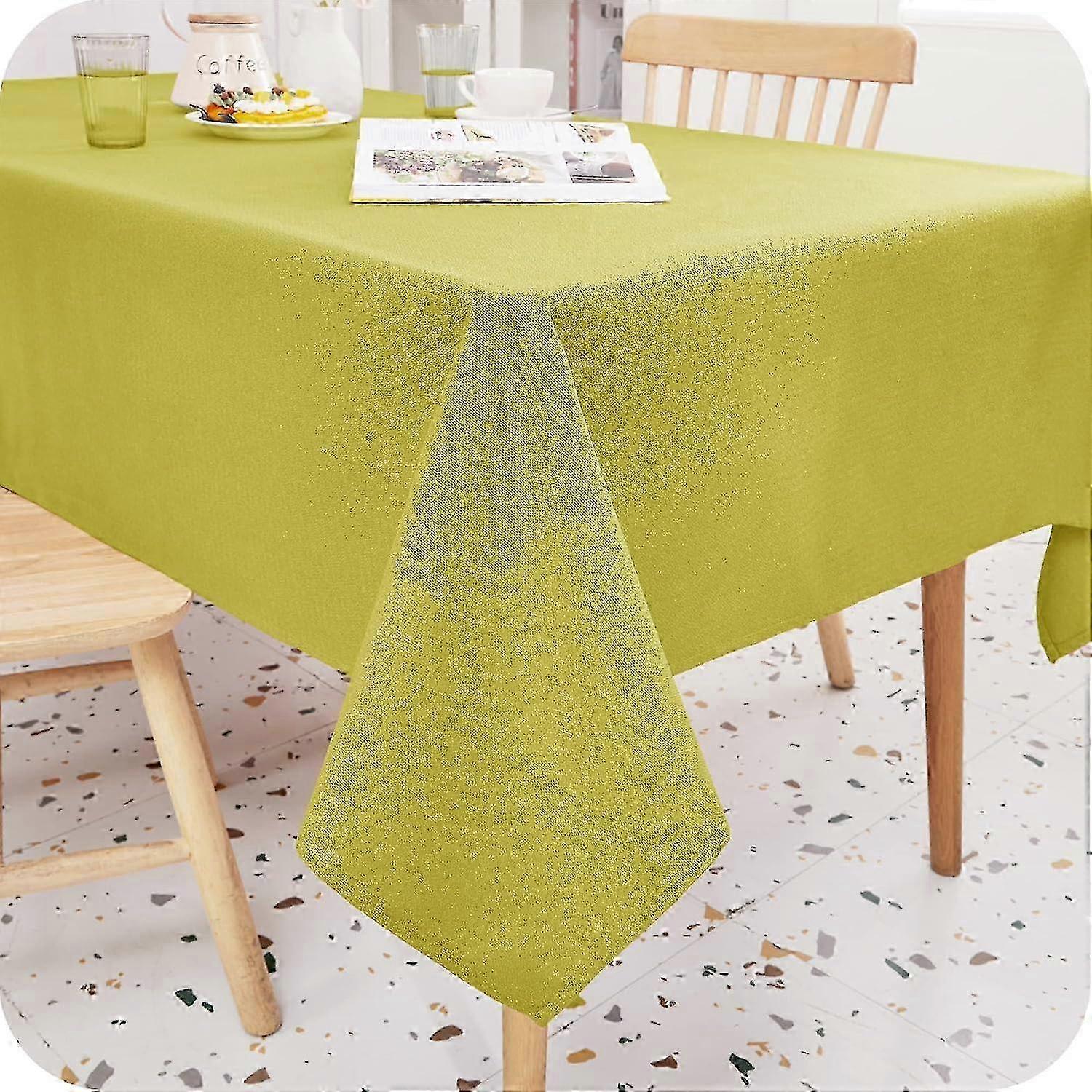Rectangular Tablecloth Waterproof Stain Resistant Picnic Fabric Outdoor Square 25-26s