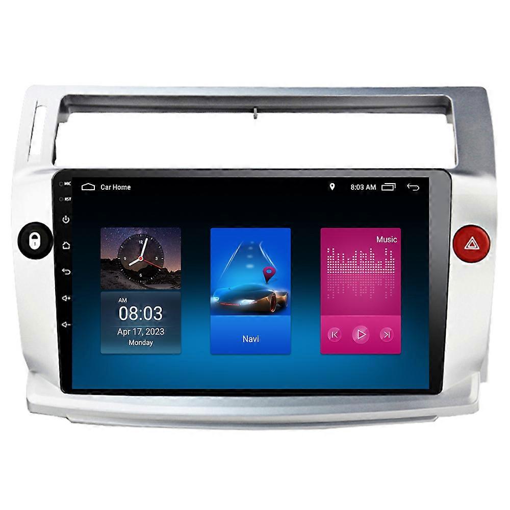 RoverOne Car Stereo Radio Bluetooth CarPlay Android Auto GPS Sat Nav Touch Screen for Citroen C4 C-Triomphe C-Quatre 2004 - 2014