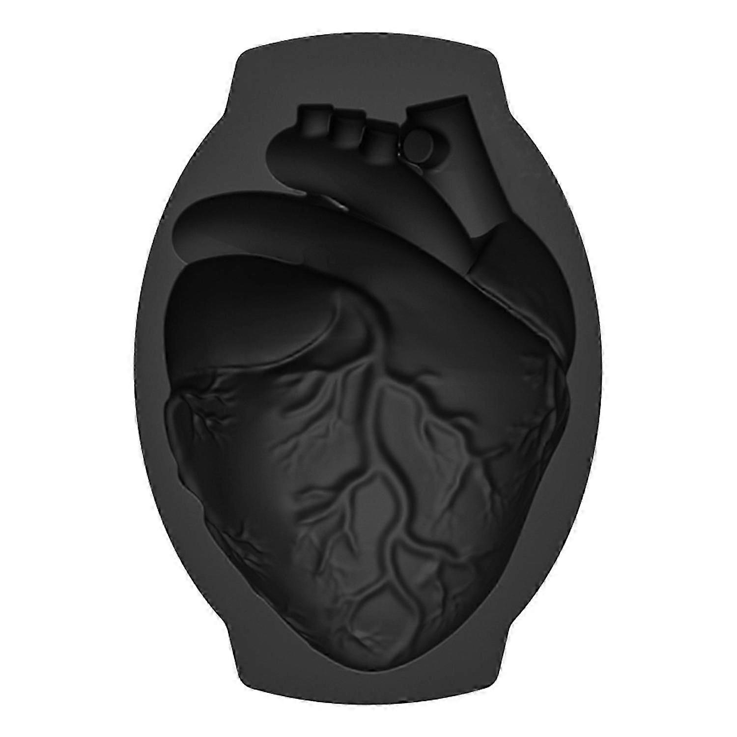 Halloween Silicone Cake Mold Realistic Human Heart Shape Reusable Easy to Clean DIY Baking Tools forx