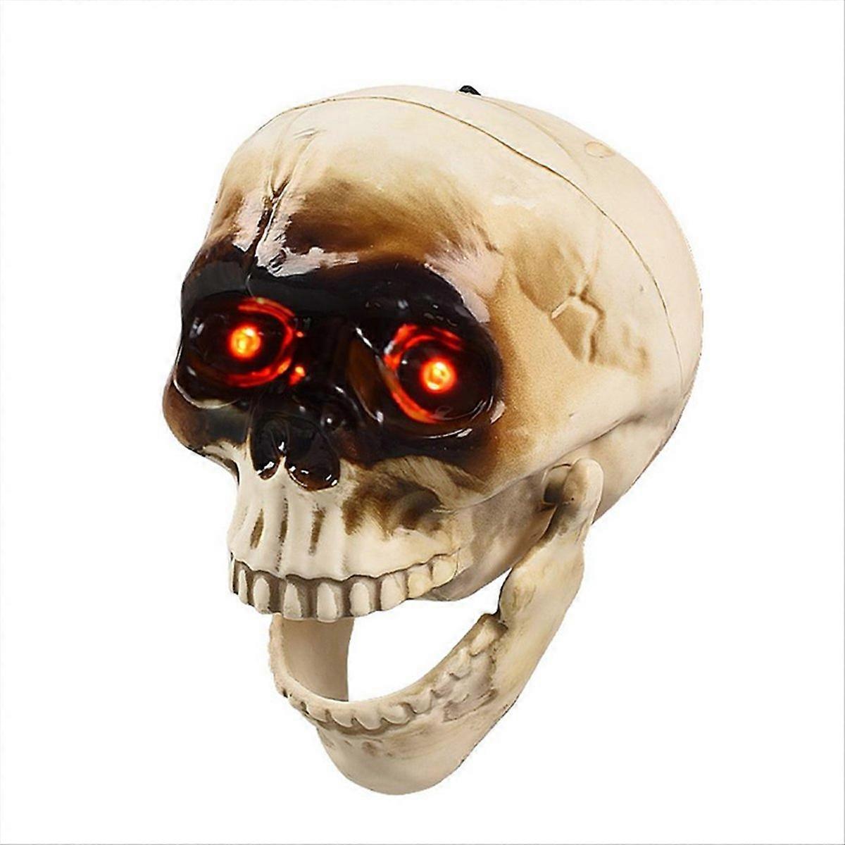 Spooky Skull Heads Halloween Decor Skull Heads with Motion Sensor