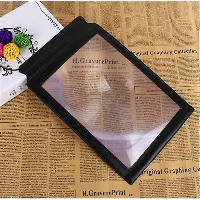A4 Full Page 3X Magnifying Glass Sheet Large Magnifying Glass Reading Aid PVC Lens