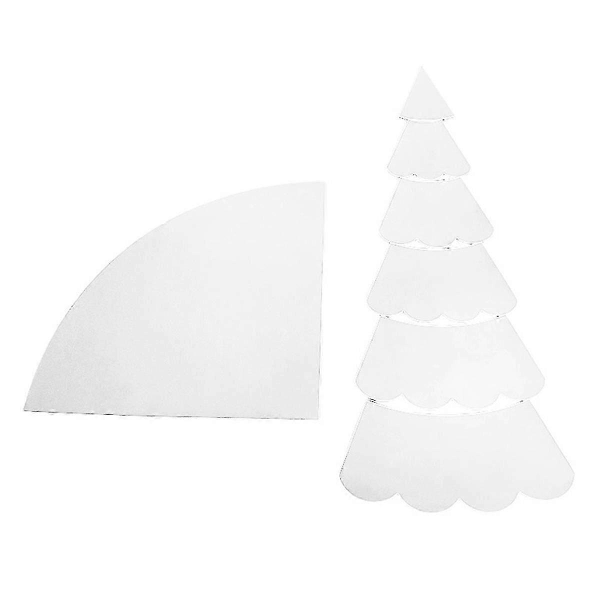 Handmade Christmas Tree Quilting Template Set Multifunctional DIY Sewing Ruler Practical Sewing Pattern Tools 15Inch SZRH