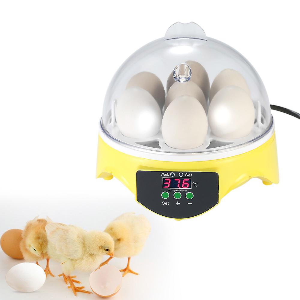 7 Eggs Mini Digital Egg Incubator Hatcher Eggs Hatching Machine