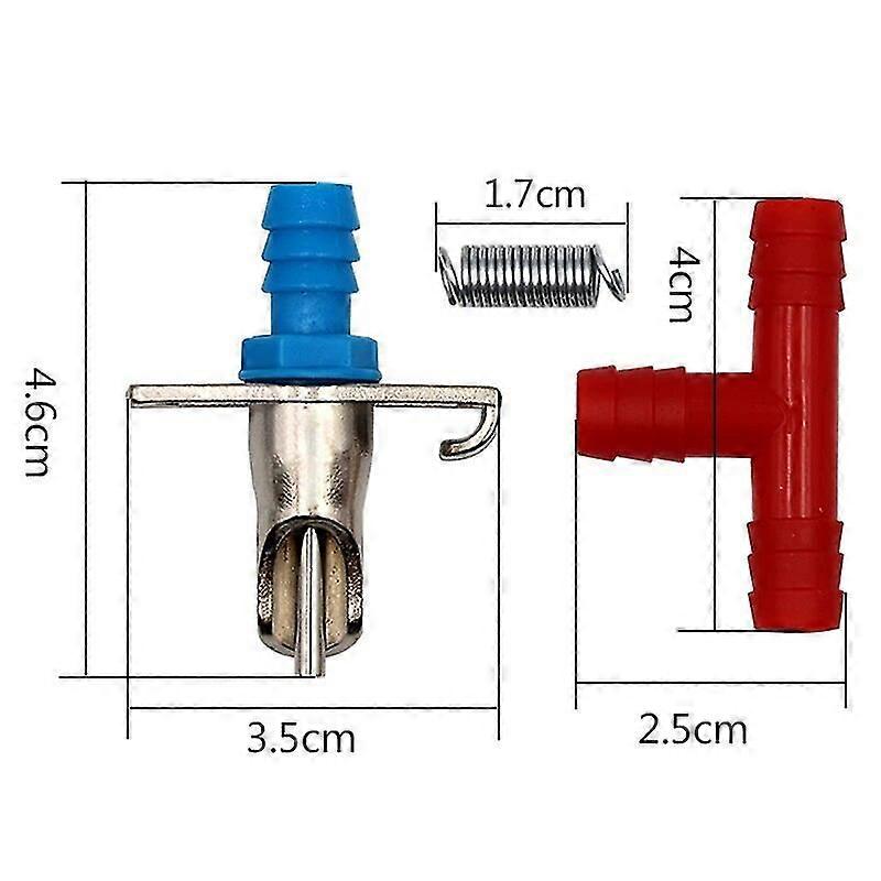 5 Sets Automatic Rabbit Bunny Water Nipple Feed For 8mm Pipe Feeding Waterer For Rabbit Bunny Rodents Farm Drinking Fountains