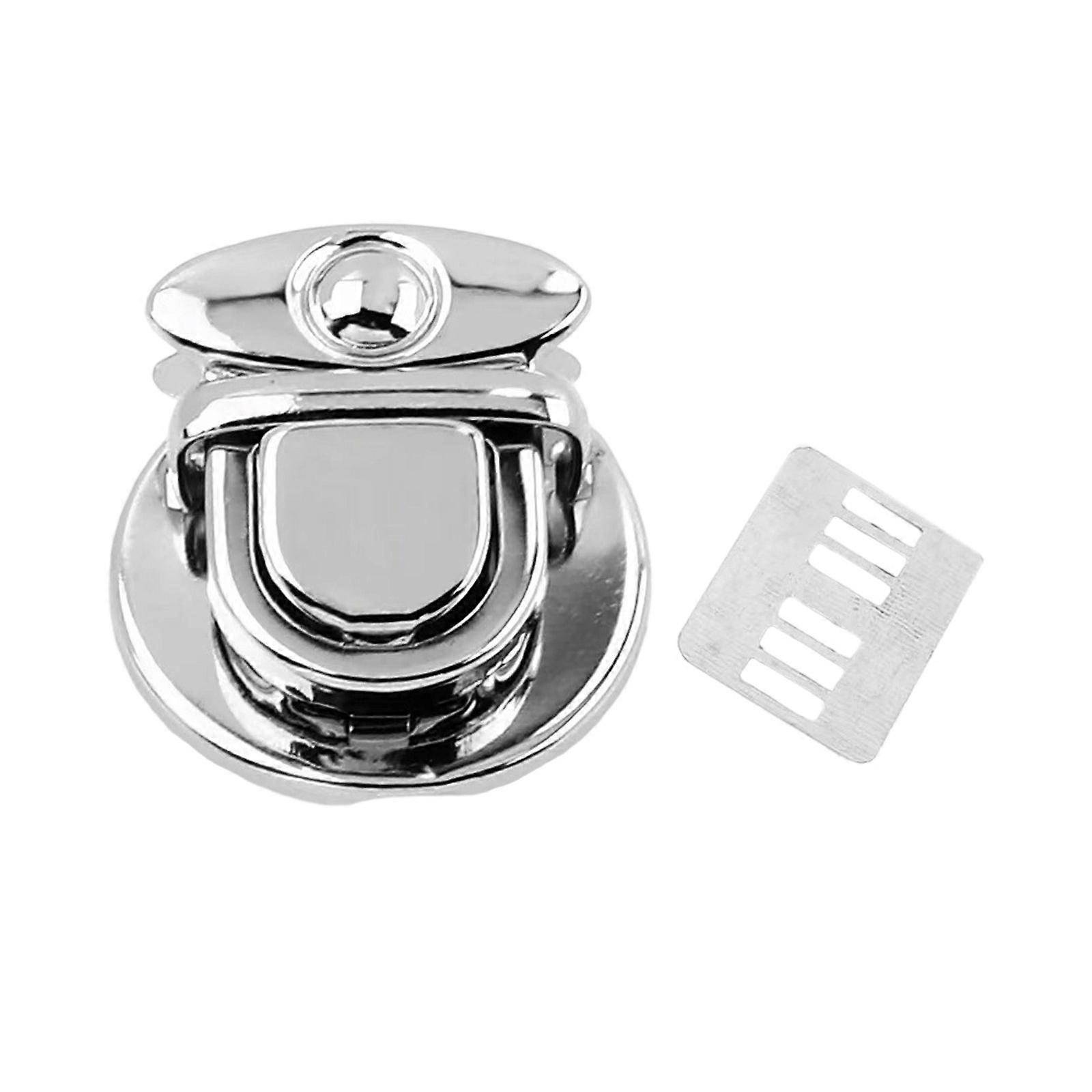 Purse Closure Twist Locks Fasteners Turn Lock Clasp Metal Hardware Clip Clasp Buckles with Washer for DIY Handbag Making  Silver