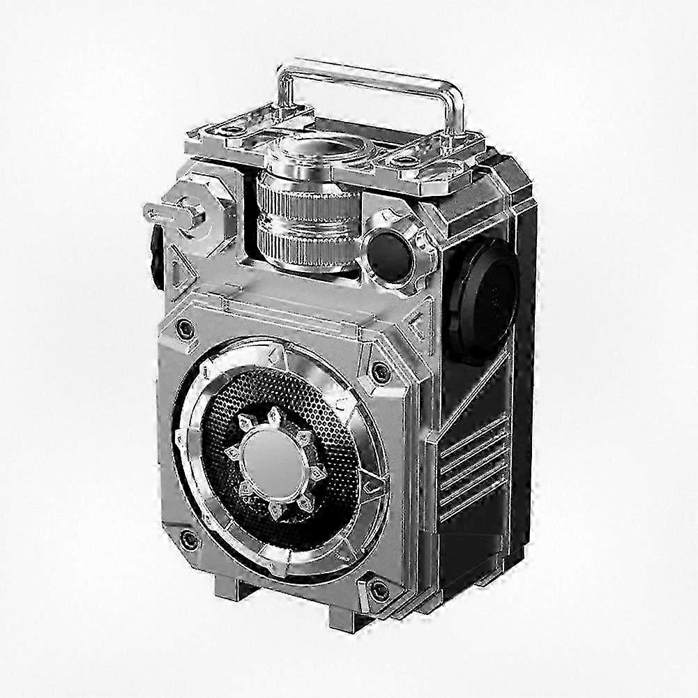 Compact Wireless Bluetooth Speaker with Deep Bass, TF Card Slot, and Sleek Dark Gray Design for On-the-Go Music Enjoyment