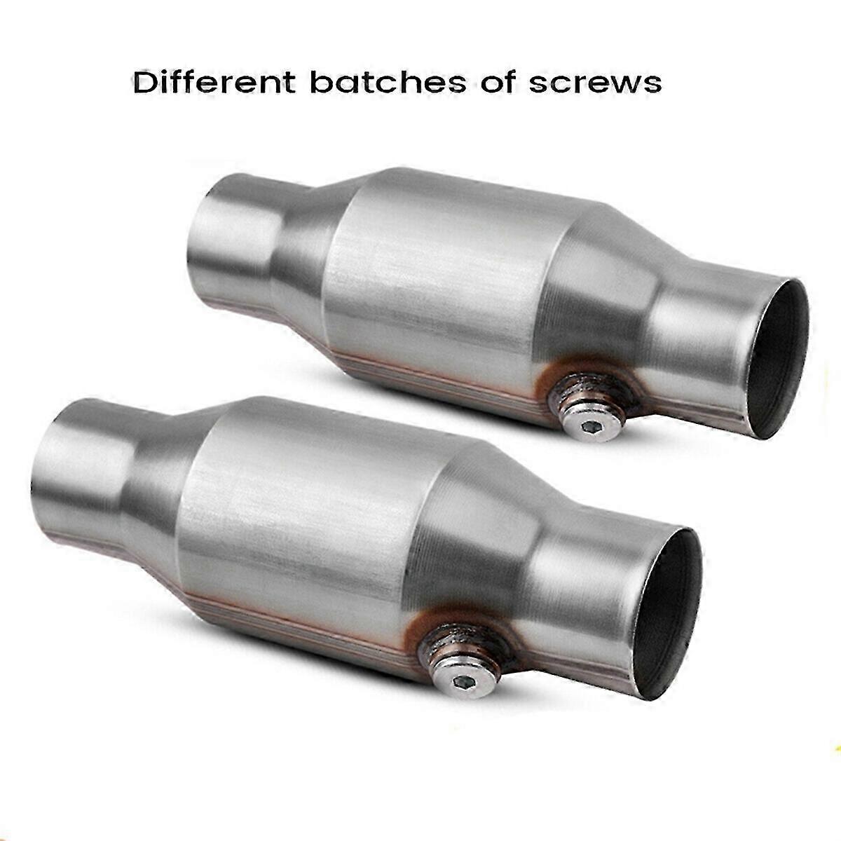 High flow catalytic converter for universal 2.5" exhaust 2pc set